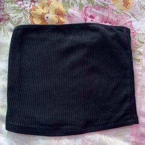 Hollister Ribbed Black Tube Top